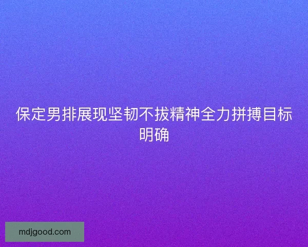 保定男排展现坚韧不拔精神全力拼搏目标明确 保定男排展现坚韧不拔精神全力拼搏目标明确